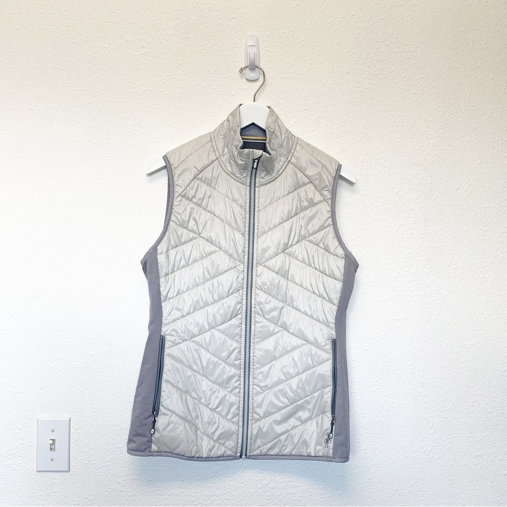 SMARTWOOL SmartLoft 60 Vest Light Gray Dark Gray SIZE L